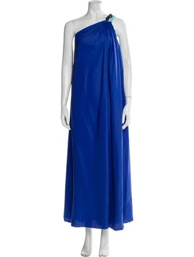 Pre-owned Staud Nylon Long Dress In Blue