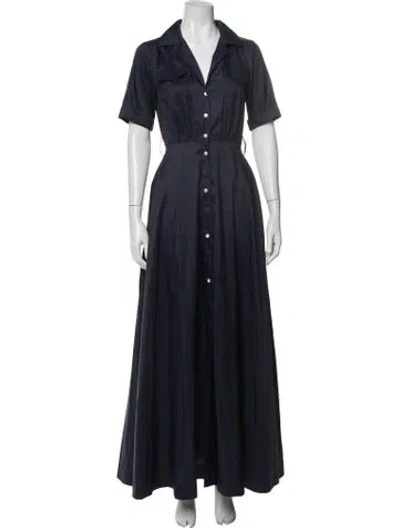Pre-owned Staud Nylon Long Dress In Blue