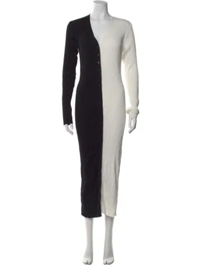 Pre-owned Staud Nylon Long Dress In Multi