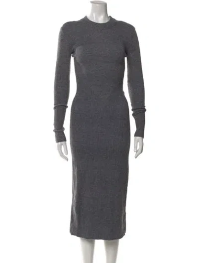 Pre-owned Staud Nylon Midi Length Dress In Gray