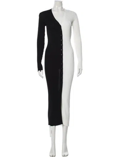Pre-owned Staud Nylon Midi Length Dress In Multi