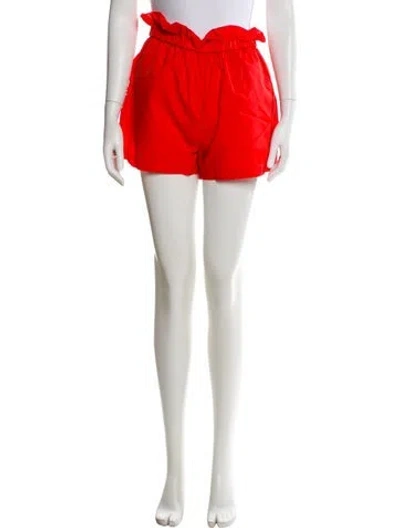 Pre-owned Staud Nylon Mini Shorts In Orange