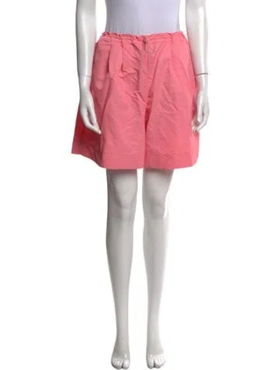 Pre-owned Staud Nylon Mini Shorts In Pink