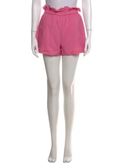 Pre-owned Staud Nylon Mini Shorts In Pink