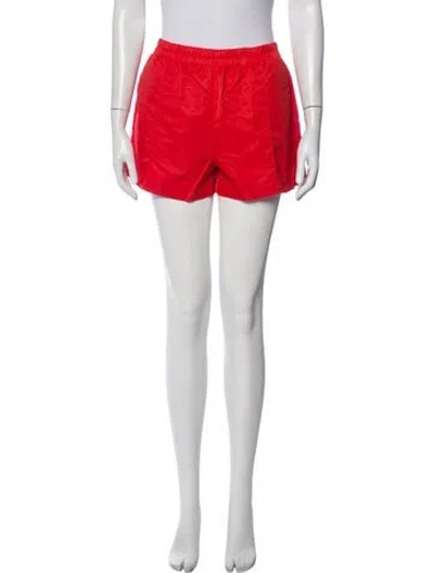 Pre-owned Staud Nylon Mini Shorts In Pink