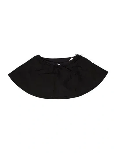 Pre-owned Staud Nylon Mini Skirt W/ Tags In Black