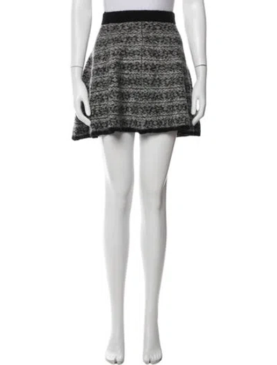 Pre-owned Staud Nylon Mini Skirt W/ Tags In Black