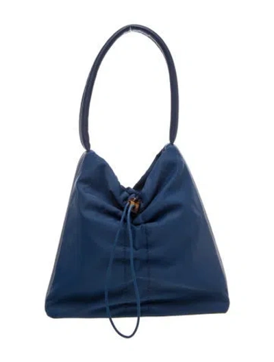 Pre-owned Staud Nylon Shoulder Bag In Blue