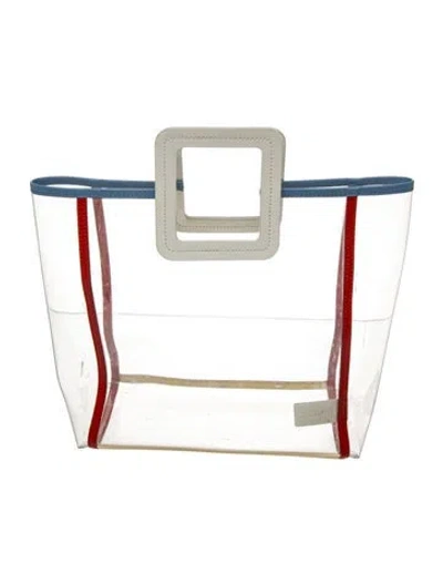 Pre-owned Staud Nylon Top Handle Bag In Transparent