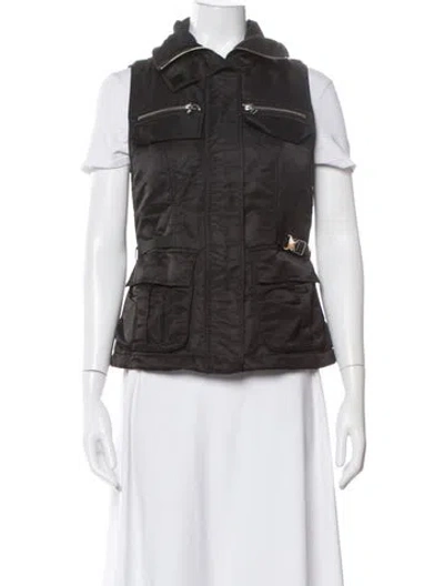 Pre-owned Staud Nylon Utility Jacket In Gray