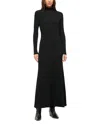 Staud Long-sleeved Dress In Black