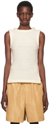 Staud Off-white Aerin Tank Top In Ivy Ivory
