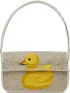Staud Off-white & Yellow Tommy Beaded Bag In Dnir Ducks Not In A