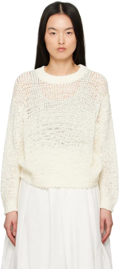 Staud Off-white Cala Sweater In Ivy Ivory