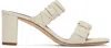 Staud Off-white Frankie Heeled Sandals In Cream