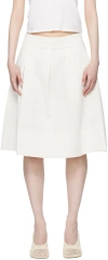 STAUD OFF-WHITE LONDON MIDI SKIRT