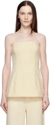 Staud Off-white Silvia Tube Top In Ecr Ecru