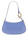 Staud Ollie Leather Shoulder Bag In Baby Blue