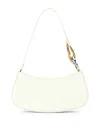 Staud Ollie Chain-link Leather Shoulder Bag In Paper