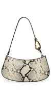 Staud Ollie Bag White Snake In White