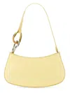 Staud Curved Hardware Shoulder Strap Smooth Bag In Yellow