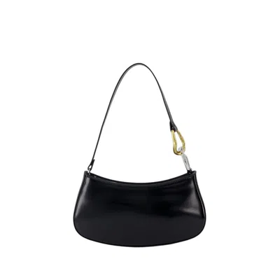 STAUD OLLIE HOBO BAG - BLACK - LEATHER