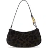 Staud Ollie Leather Shoulder Bag In Animal Print