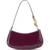 Staud Ollie Bag Leather Shoulder Bags Bordeaux In Burgundy