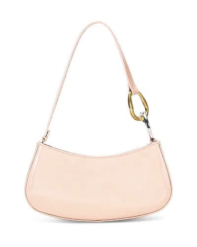 Staud Ollie Leather Shoulder Bag In Pink