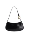 Staud Ollie Calfskin Chain Link Shoulder Bag In Black