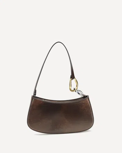 Staud Shoulder Bag Woman Color Coffee In Purple