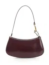 Staud Ollie Shoulder Bag With Curved Handle In Purple