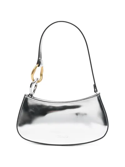 Staud Ollie Shoulder Bag In Silver