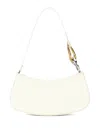 Staud Ollie Chain-link Leather Shoulder Bag In White