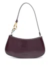 Staud Ollie Shoulder Bag With Curved Handle In Red