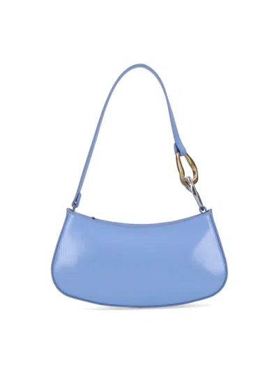 Staud Ollie Zipped Shoulder Bag In Blue