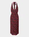 Staud On The Vine Lucca Midi Dress