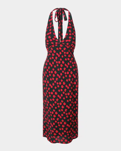 Staud On The Vine Lucca Midi Dress