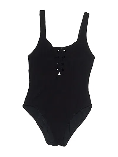 Pre-owned Staud One Piece Swimsuit In Black