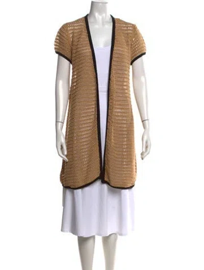 Pre-owned Staud Open Front Sweater In Multicolor