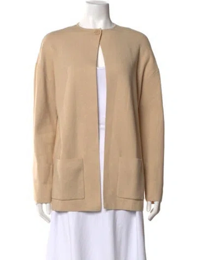 Pre-owned Staud Open Front Sweater In Neutrals