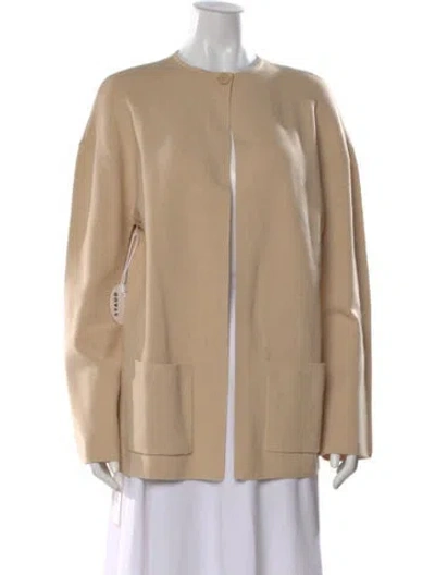 Pre-owned Staud Open Front Sweater W/ Tags In Neutral