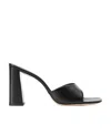 Staud Open-toe Slip-on Sandals In Black