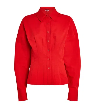 Staud Ophelia Shirt In Red