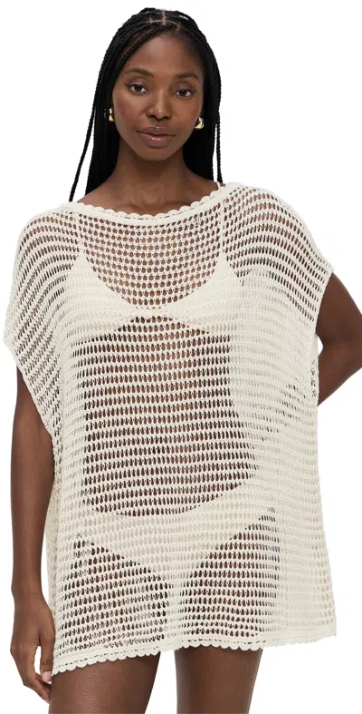 Staud Oriya Dress Ivory In White