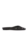 Staud Otto Hand-knotted Flat Mule In Multi