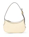 Staud Lennox Leather Shoulder Bag In Cream