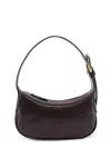 Staud Owen Leather Shoulder Bag In Brown