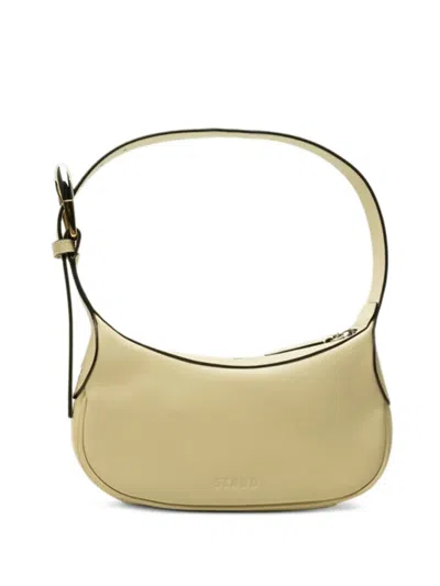 Staud Owen Leather Shoulder Bag In Neutral