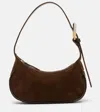 Staud Owen Suede Shoulder Bag In Brown